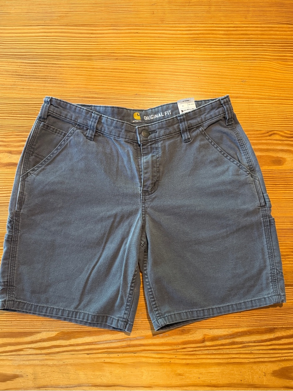 Sz10 Carhartt Women Original Fit Slate Gray Cargo Shorts